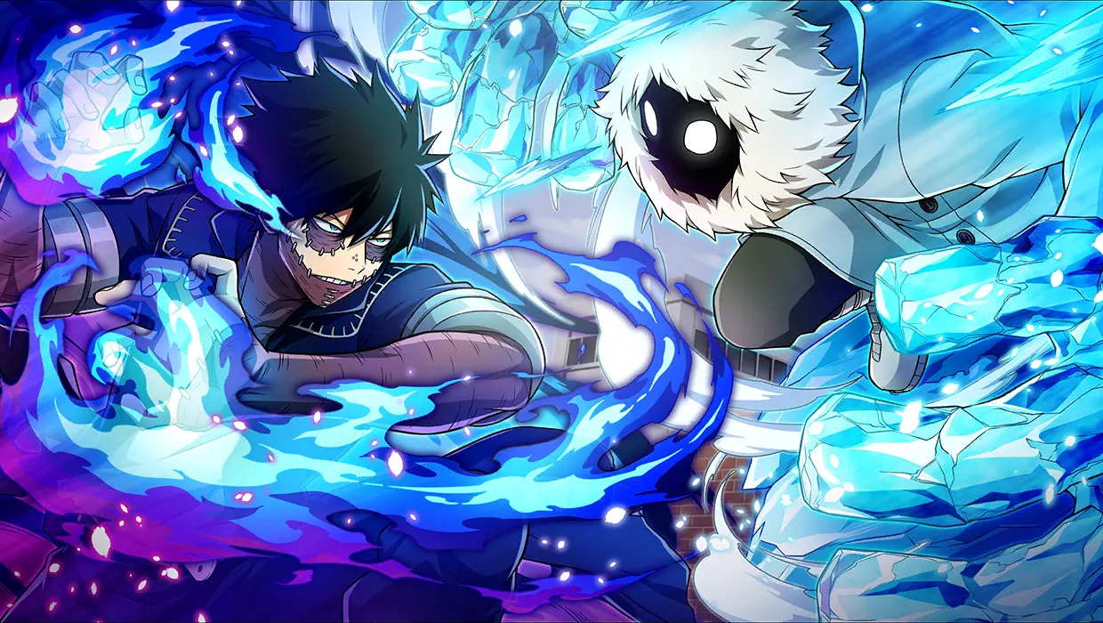 Clash of Blue Flames and Ice - My Hero Ultra Impact Database